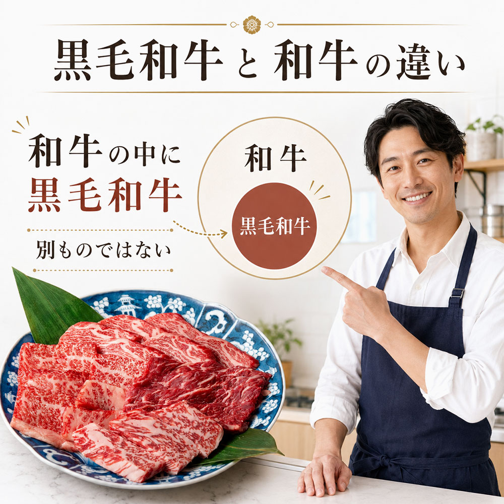 黒毛和牛と和牛は同じ？違いをわかりやすく解説