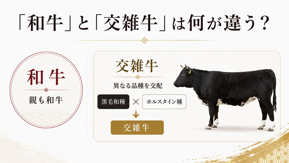 「和牛」と「交雑牛」は何が違う？