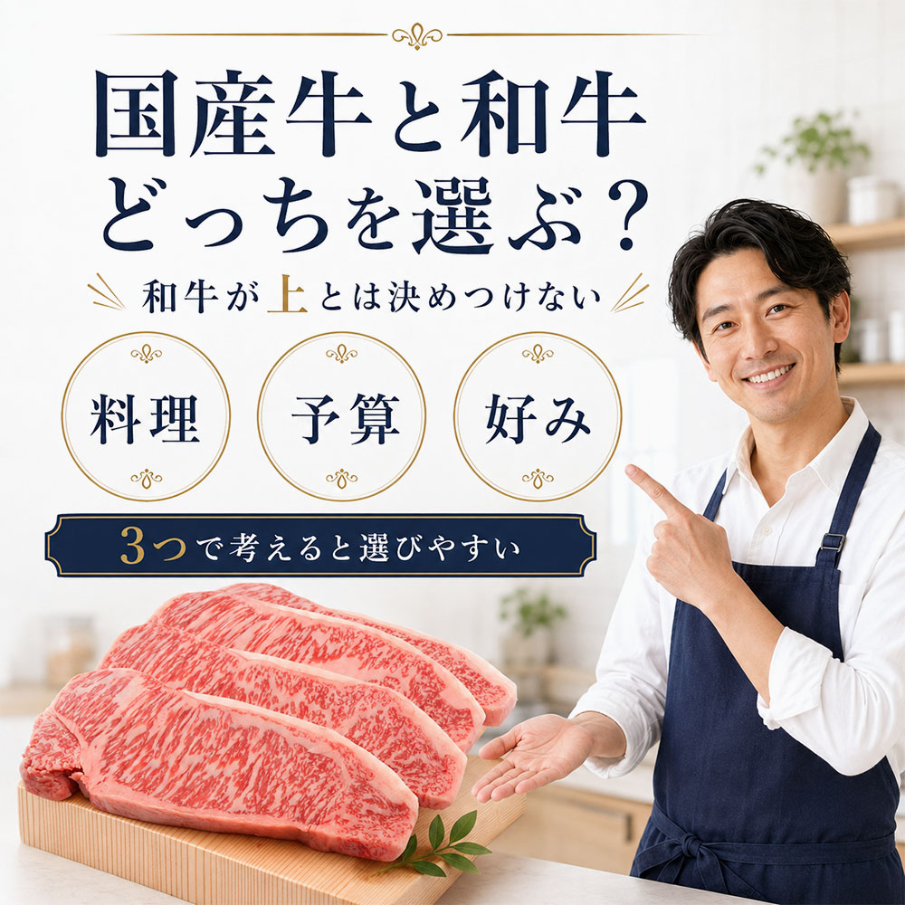 国産牛と和牛はどっちを選ぶ？料理や好みに合わせた選び方