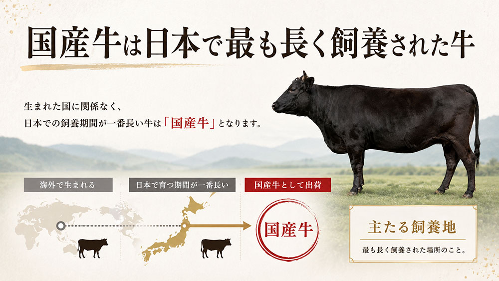 国産牛は日本で最も長く飼養された牛
