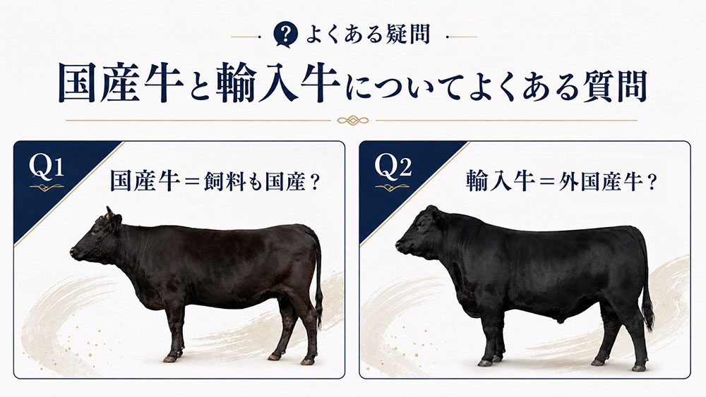 国産牛と輸入牛についてよくある質問