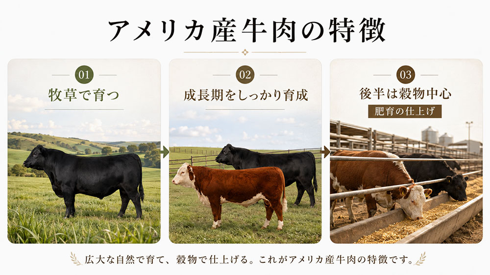アメリカ産牛肉の特徴