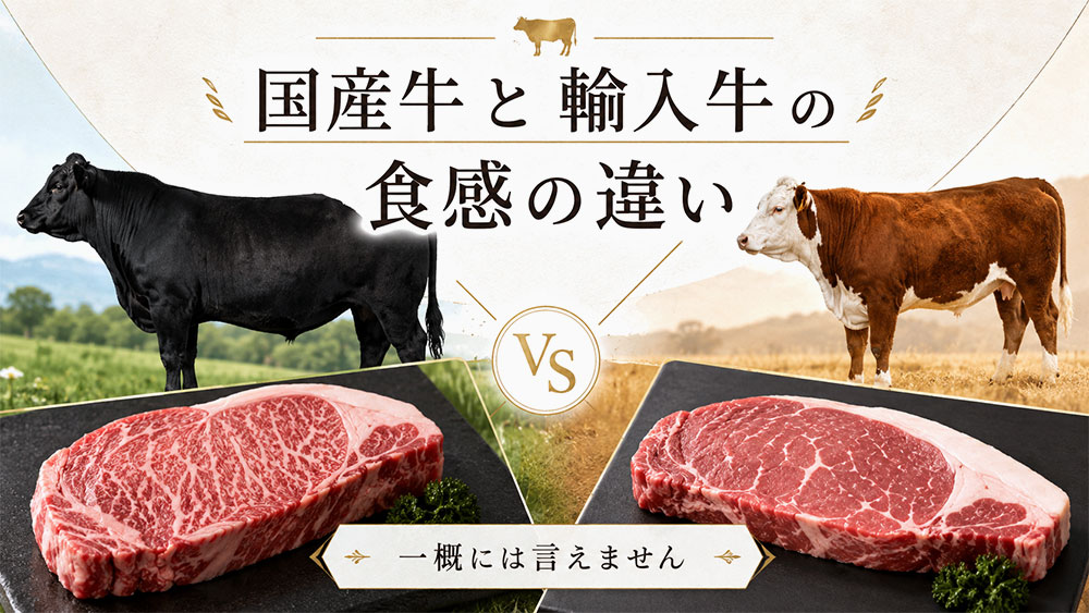 国産牛と輸入牛の食感の違い