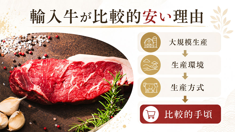 輸入牛が比較的安い理由