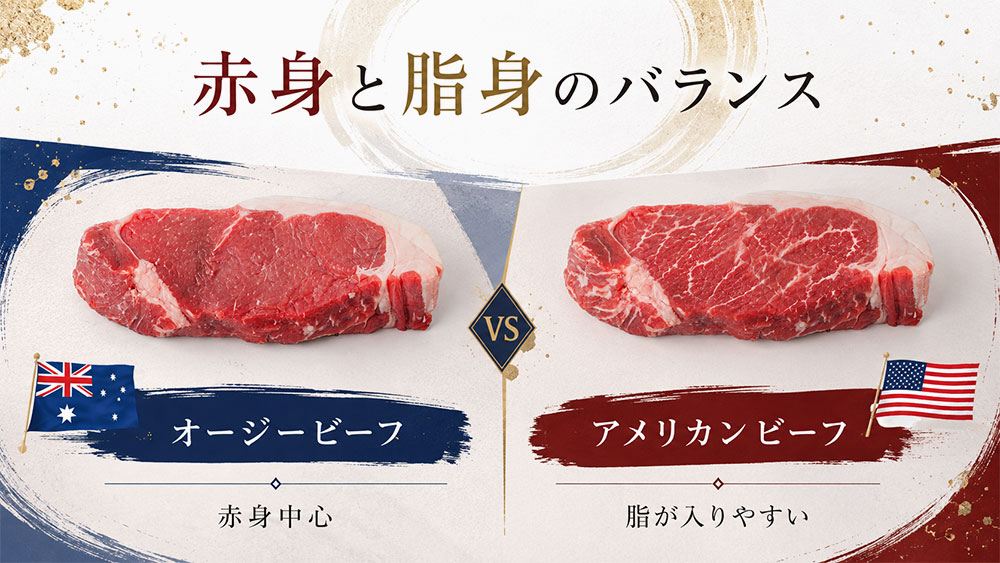 赤身と脂身のバランス
