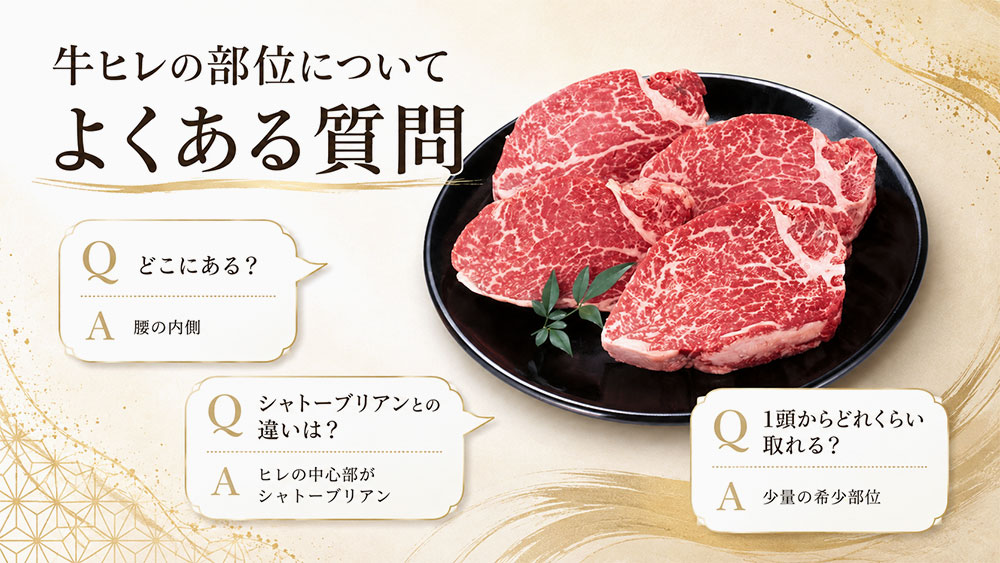 牛ヒレの部位についてよくある質問