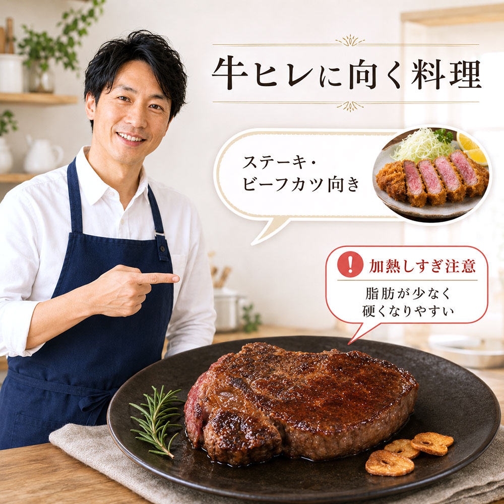 牛ヒレに向いている料理と調理の注意点