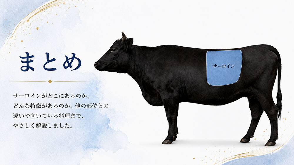 サーロインは牛のどこの部位？まとめ