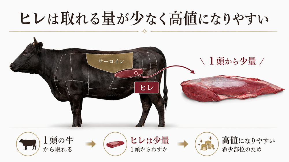 ヒレは取れる量が少なく高値になりやすい