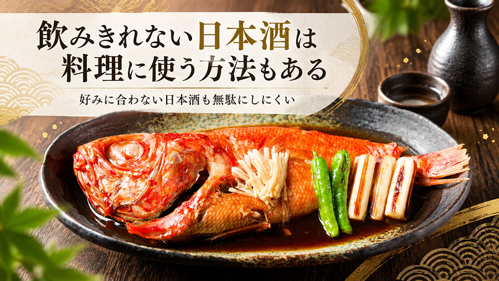 飲みきれない日本酒は料理に使う方法もある
