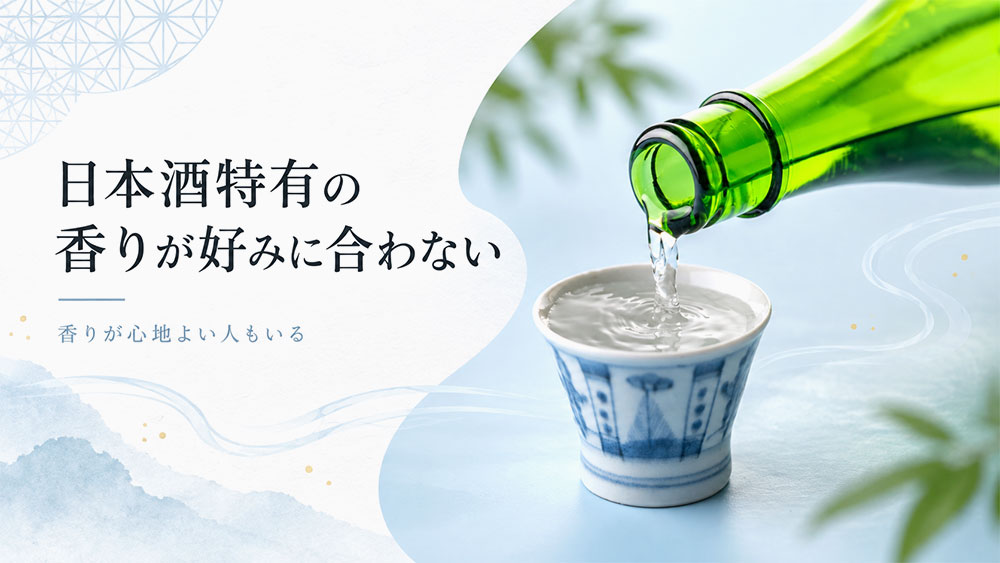 日本酒特有の香りが好みに合わない