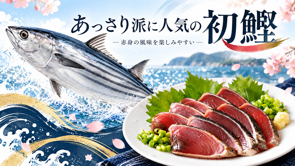 あっさり派に人気の初鰹