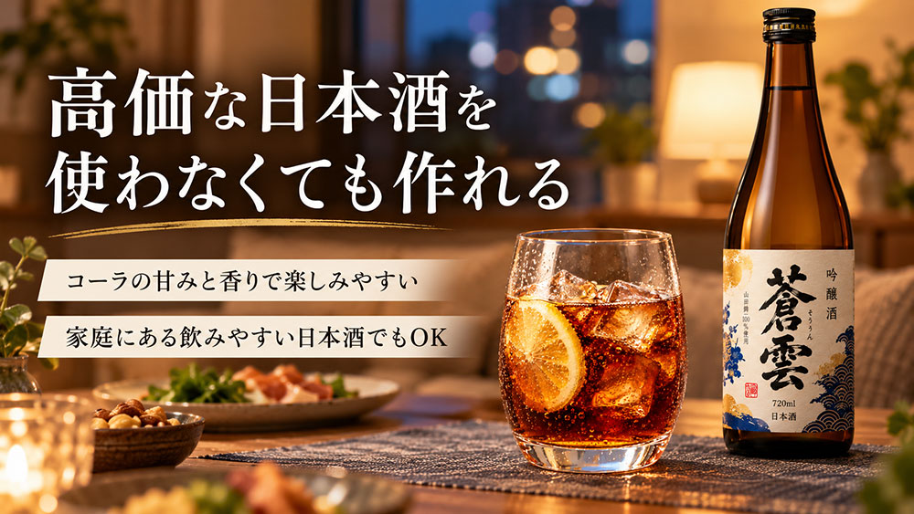 高価な日本酒を使わなくても作れる