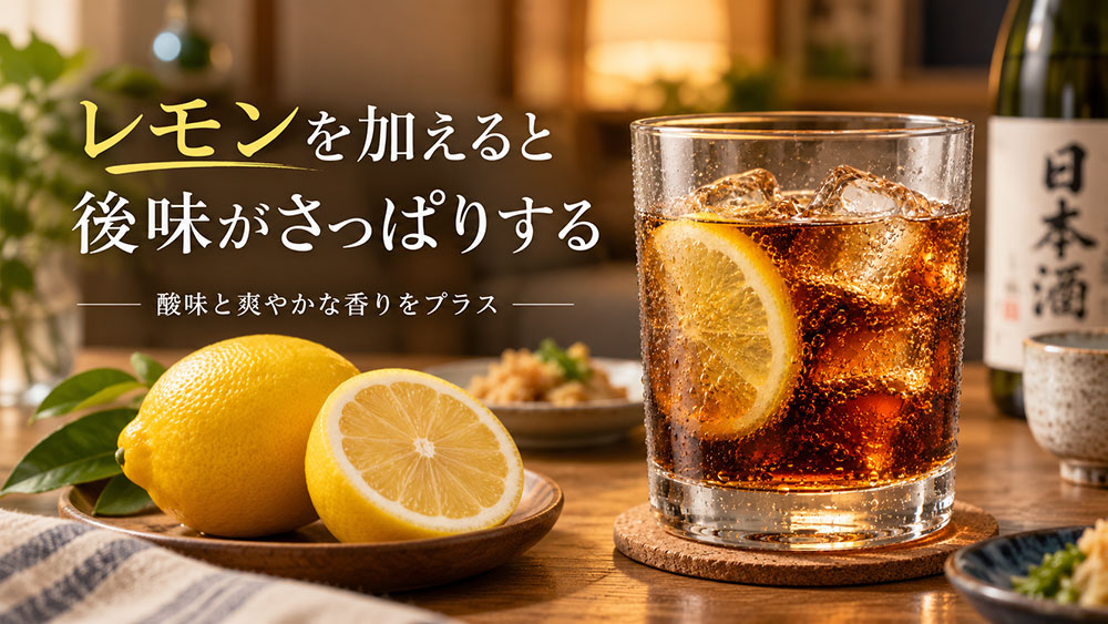 レモンを加えると後味がさっぱりする