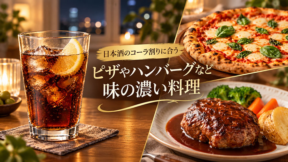 ピザやハンバーグなど味の濃い料理