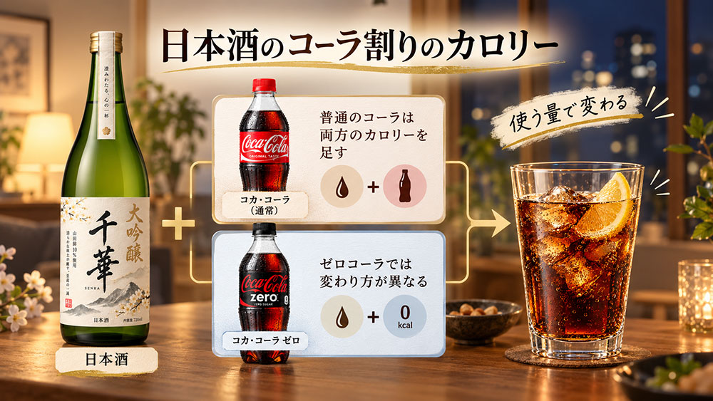 日本酒のコーラ割りのカロリー