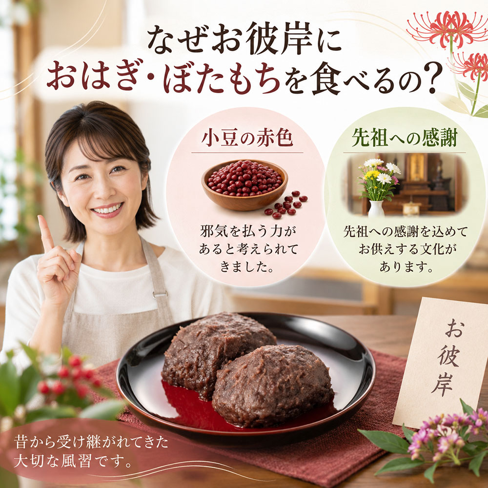 なぜお彼岸におはぎ・ぼたもちを食べるの?