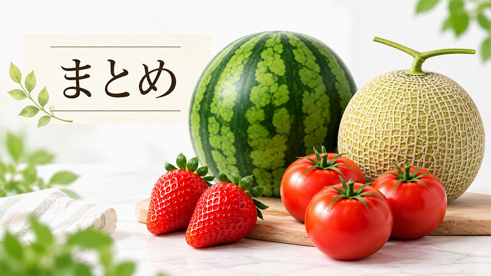 野菜と果物はどっち？：まとめ