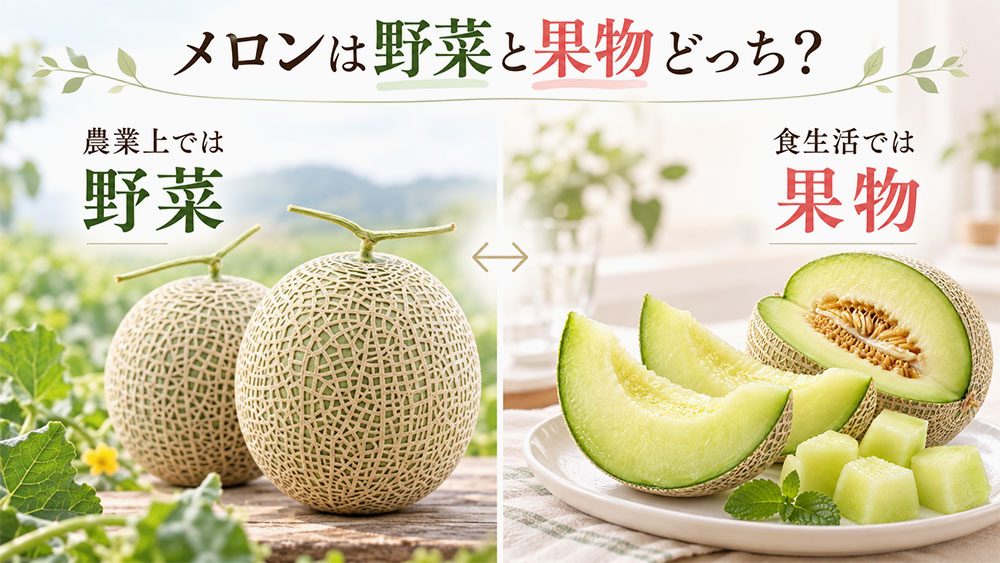 メロンは野菜と果物どっち？