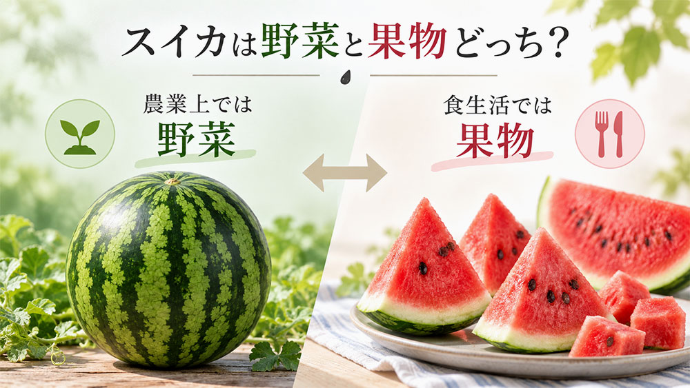 スイカは野菜と果物どっち？