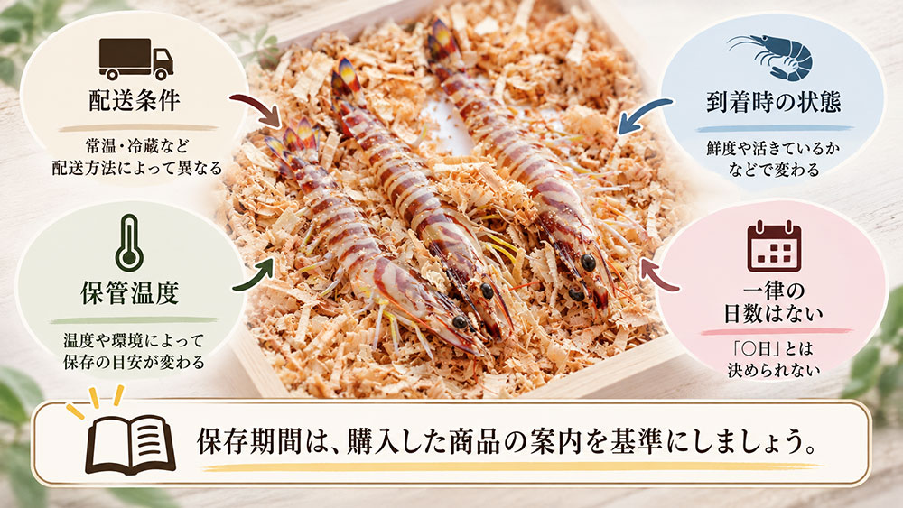 おがくずに入ったまま何日もつ？保存期間は販売元の案内を優先