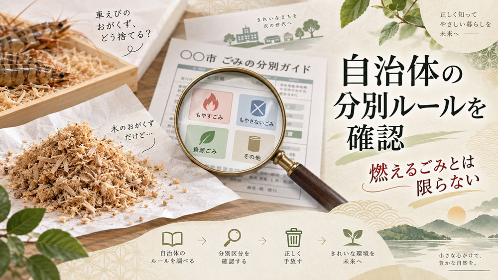使い終わったおがくずはどう処分する？
