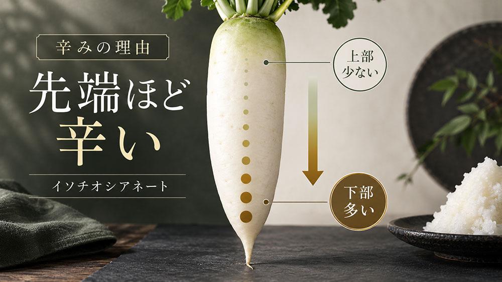 先端ほど辛くなりやすいのは辛味成分が関係している
