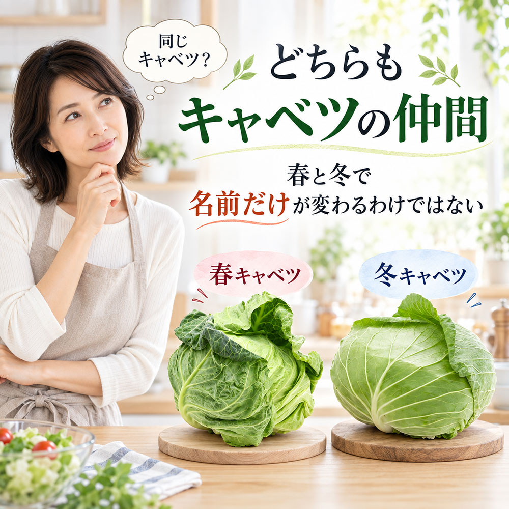 春キャベツと冬キャベツは同じキャベツ?