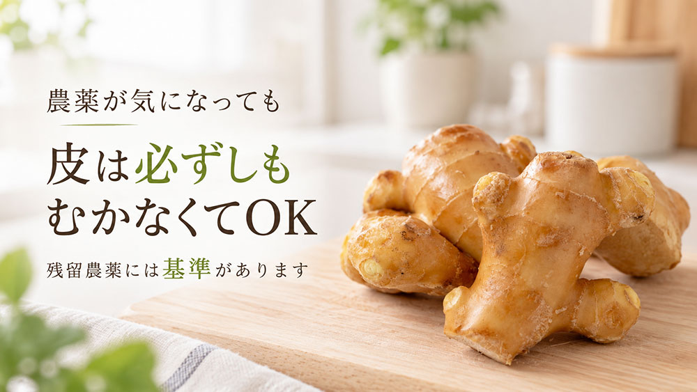 農薬が気になるときは皮をむいた方がいい？