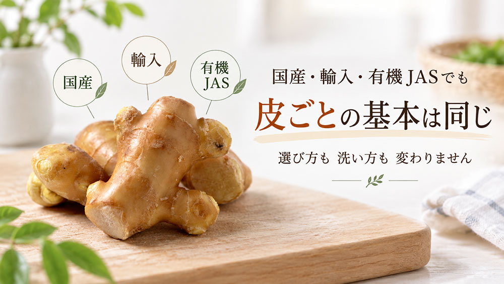 国産・輸入・有機JASで皮ごとの使い方は変わる？