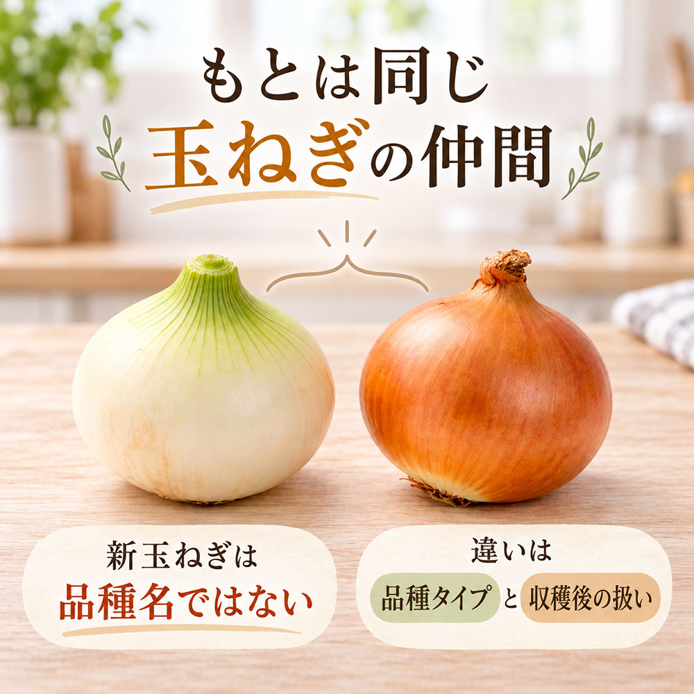 新玉ねぎは普通の玉ねぎと同じもの？