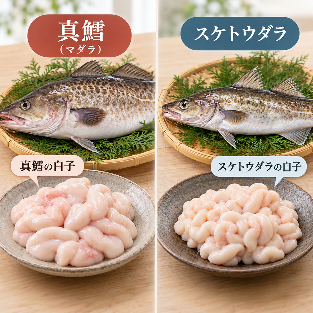 鱈の白子は全部同じ？真鱈とスケトウダラの違いを知っておこう