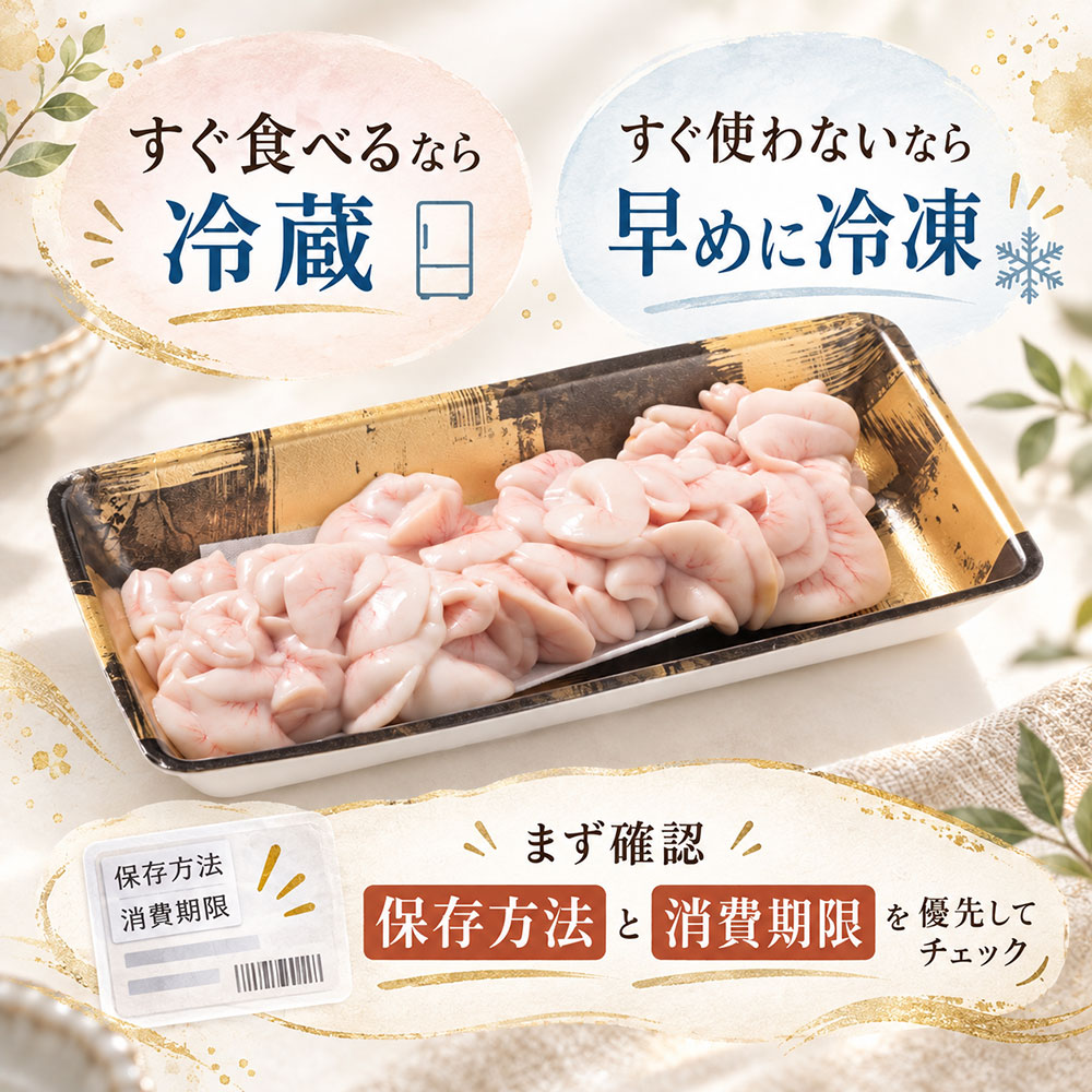 買った鱈の白子はどう保存する？おいしさを保つ冷蔵・冷凍のコツ