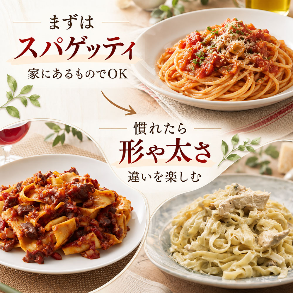 料理ではパスタとスパゲッティをどう使い分ける?