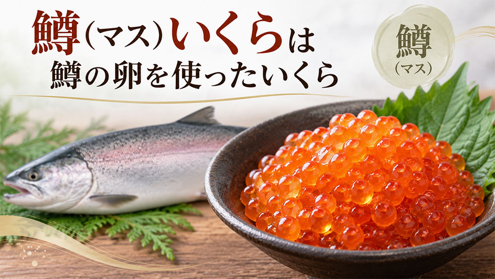 鱒（マス）いくらは鱒の卵を使ったいくら