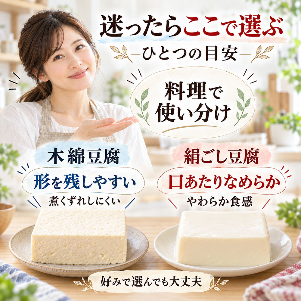 結局どっちを使う?料理別に木綿豆腐と絹ごし豆腐を使い分けよう