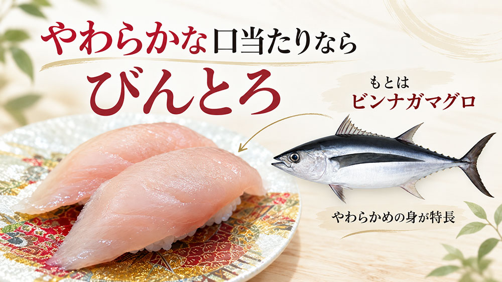 やわらかな口当たりを楽しみたいなら「びんとろ」