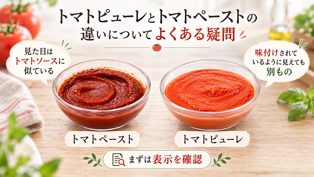 トマトピューレとトマトペーストの違いについてよくある疑問
