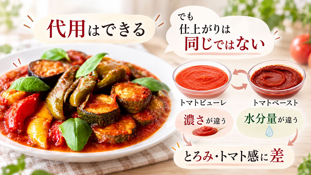 代用できても味や仕上がりはまったく同じにはならない