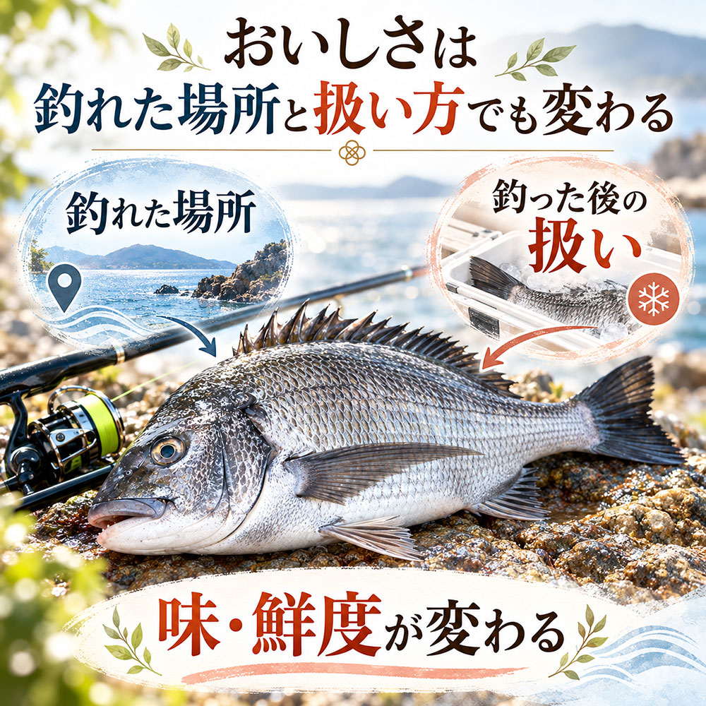 釣った黒鯛をまずくしないために知っておきたい下処理