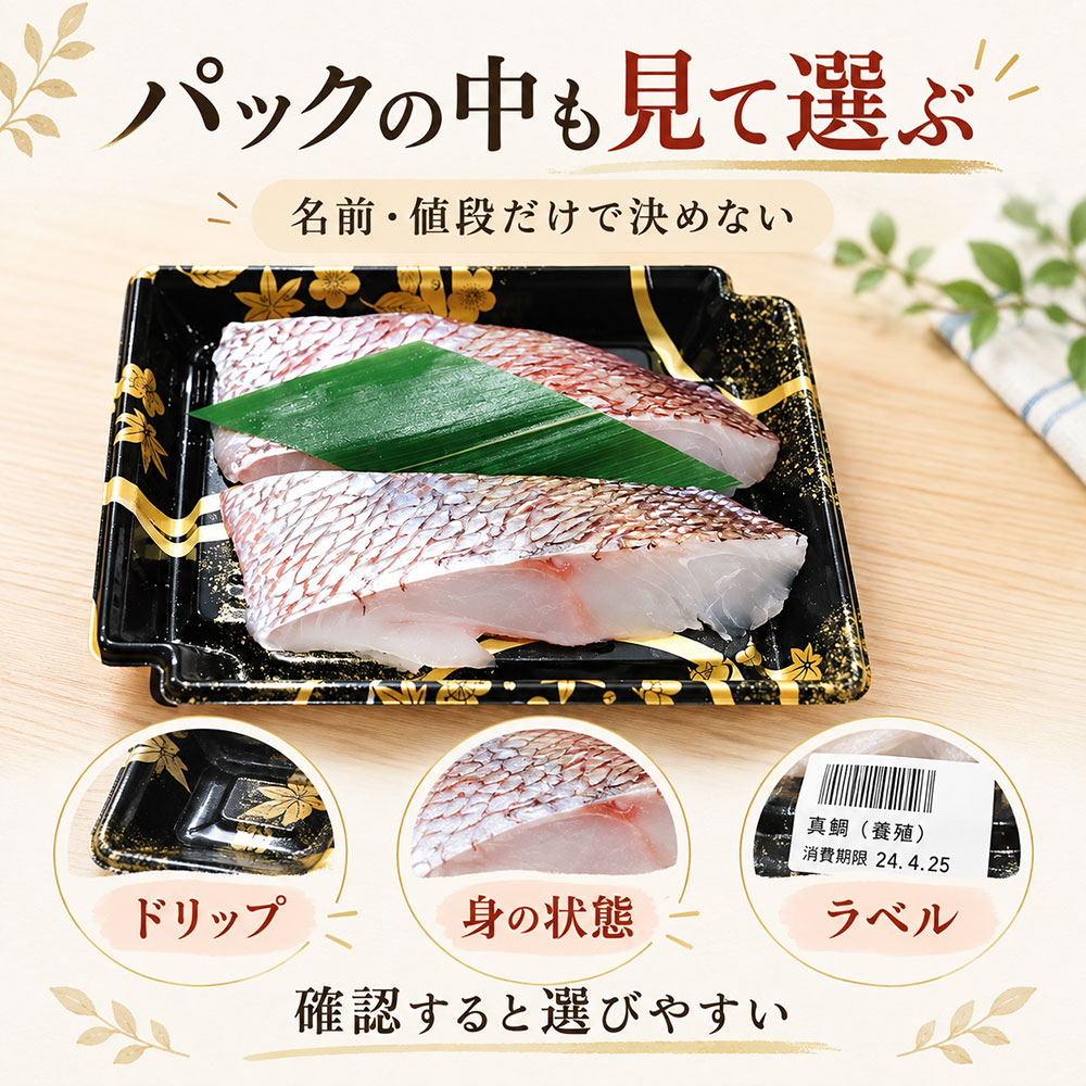 スーパーで迷わない！真鯛と黒鯛を選ぶときのポイント