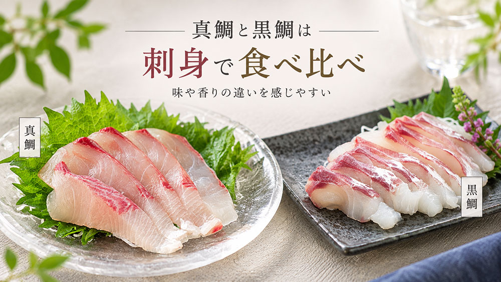 刺身で食べ比べると味や香りの違いがわかりやすい
