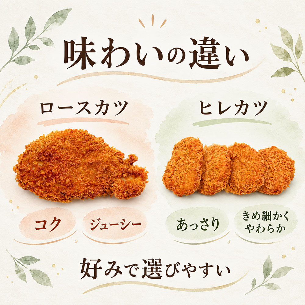 食べるとどう違う？ロースカツとヒレカツの味・食感・やわらかさ