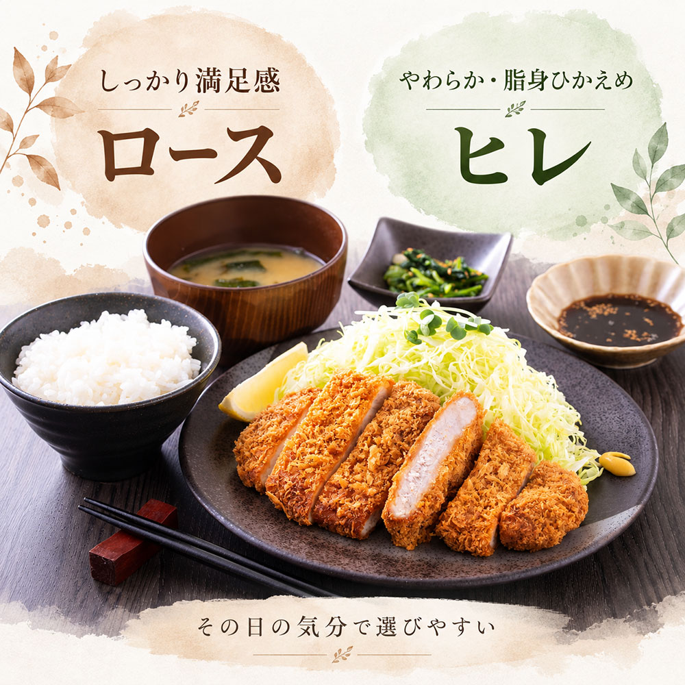 ロースカツとヒレカツ、迷ったらどっちを選ぶ？