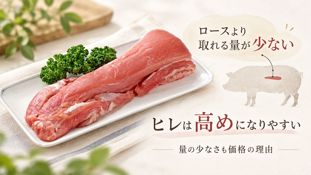 ヒレが高めになりやすいのは一頭から取れる量が少ないため