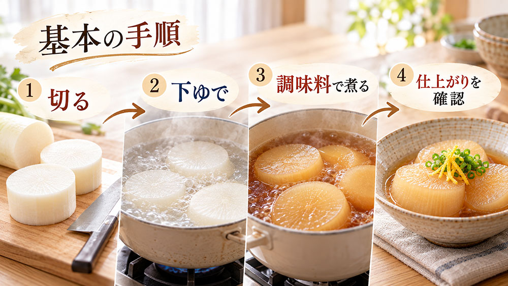 下ゆでから完成まで!迷わず作れる基本の手順