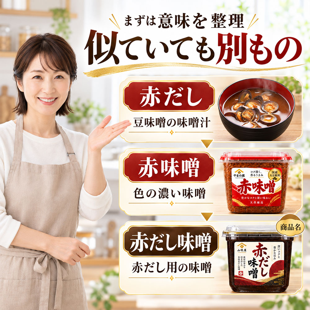 赤だしと赤味噌は同じもの?まずは基本の違いを知っておこう