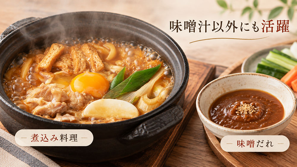 味噌汁以外にも使える?煮込み料理や味噌だれでの使い方
