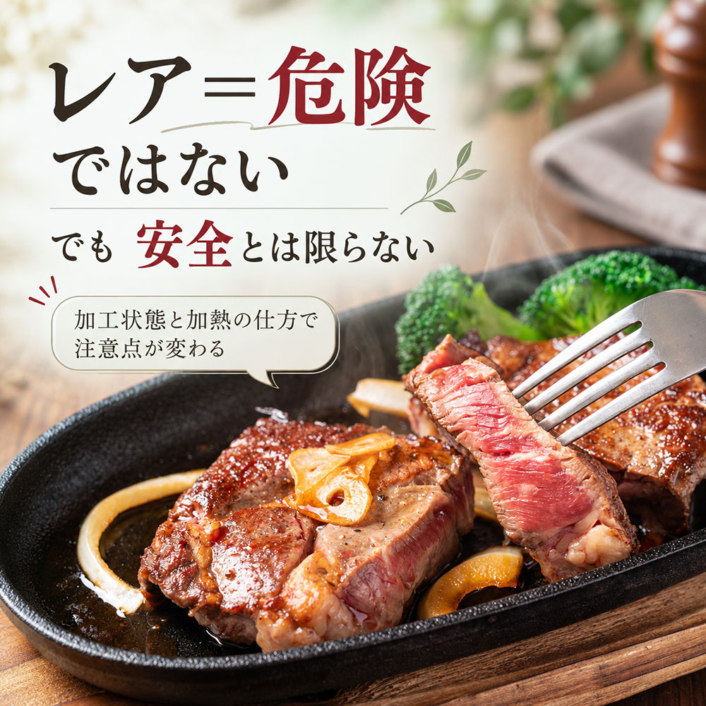 レアのステーキは安全？食べる前に知っておきたい注意点