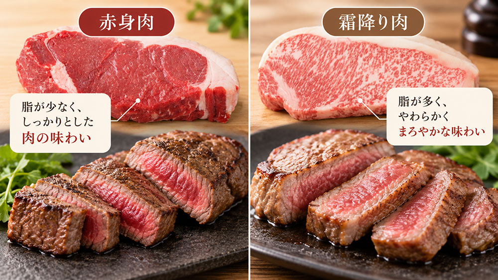 赤身肉と霜降り肉ではおすすめの焼き加減が違う？